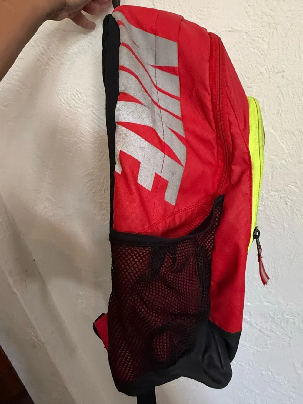 Nike Max Air Basketball Backpack Red Volt Black Large Sports Bag